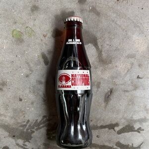 Coca-Cola National Champions Bottle - Red and White